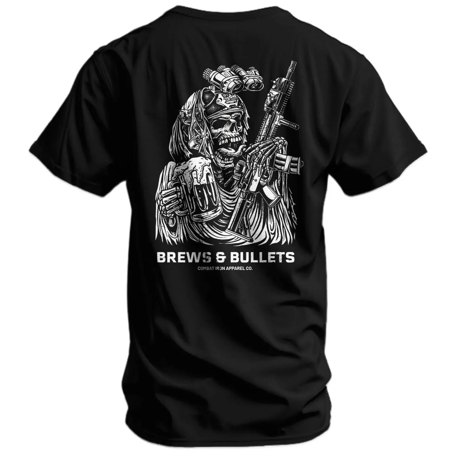 Brews & Bullets Men's T-Shirt - Combat Iron Apparel Co.