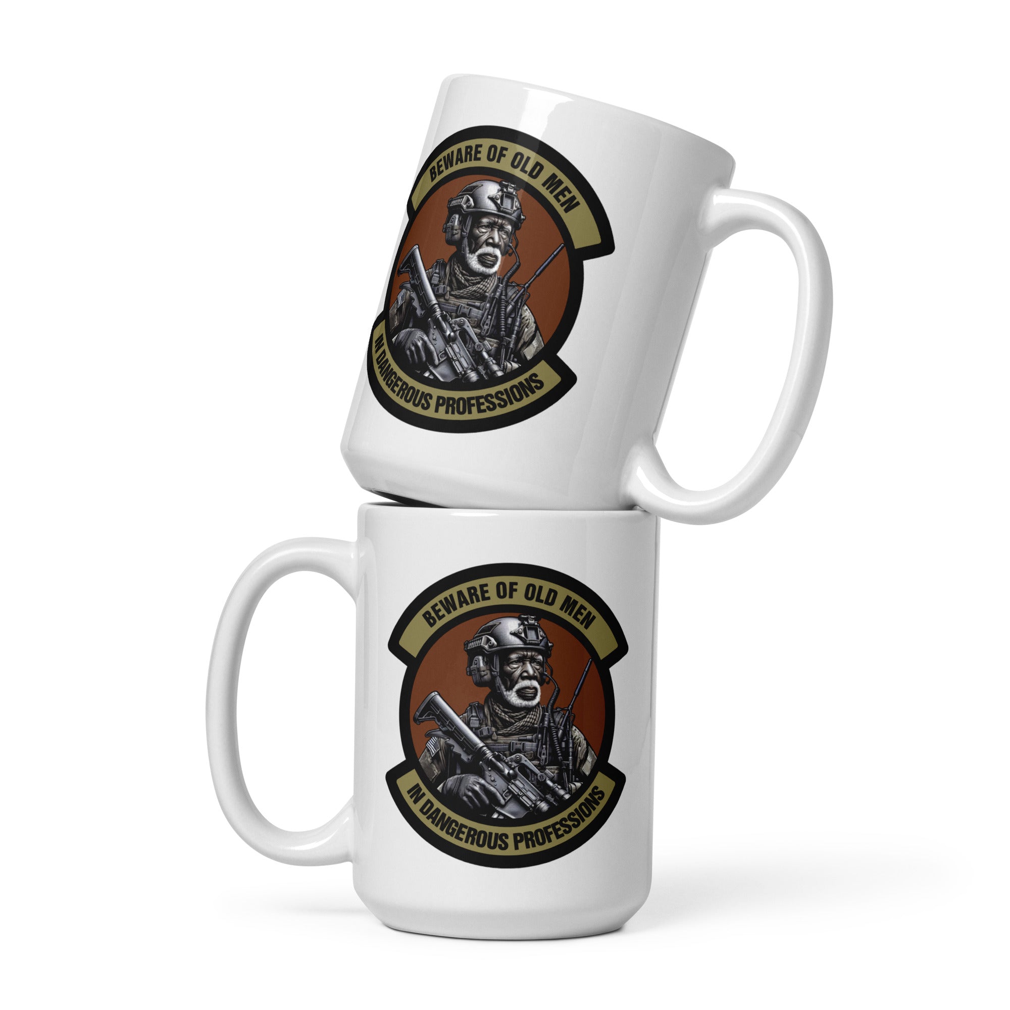 African American version of Beware of Old Men - In Dangerous Professions - Ceramic Mug