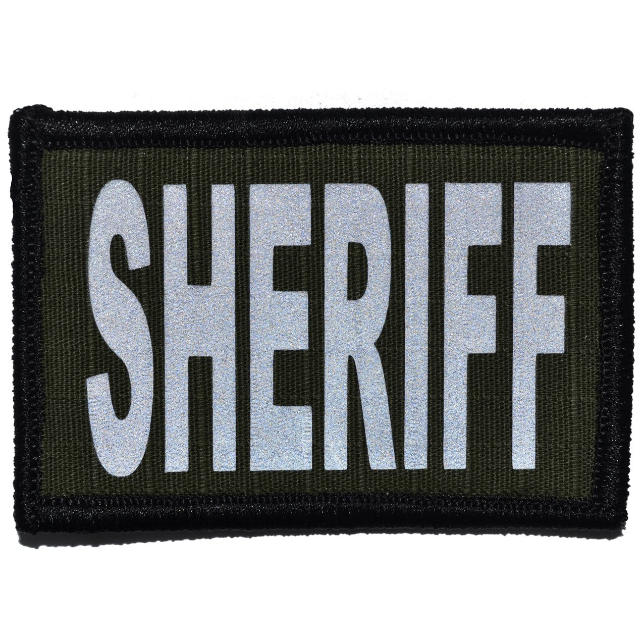 Tactical Gear Junkie Patches Olive Drab Sheriff Reflective - 2x3 Patch
