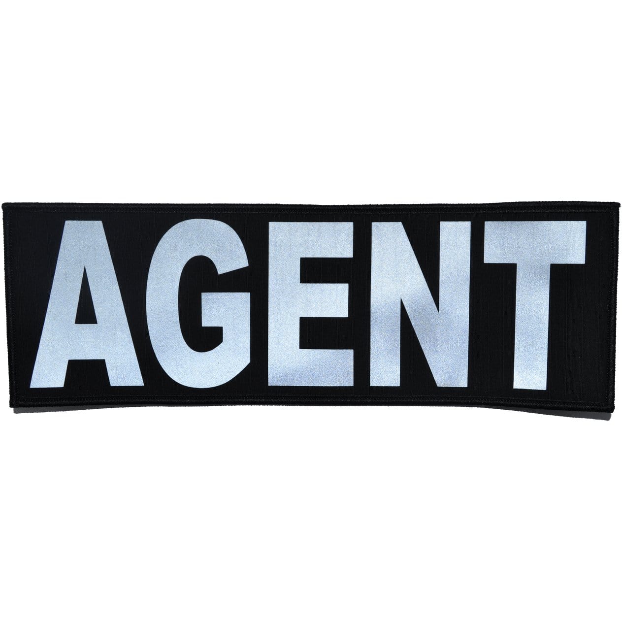 Tactical Gear Junkie Patches Black Agent Reflective - 4x12 Patch