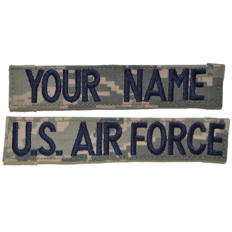 Tactical Gear Junkie Name Tapes 2 Piece Custom Name Tape Set w/ Hook Fastener Backing - ABU