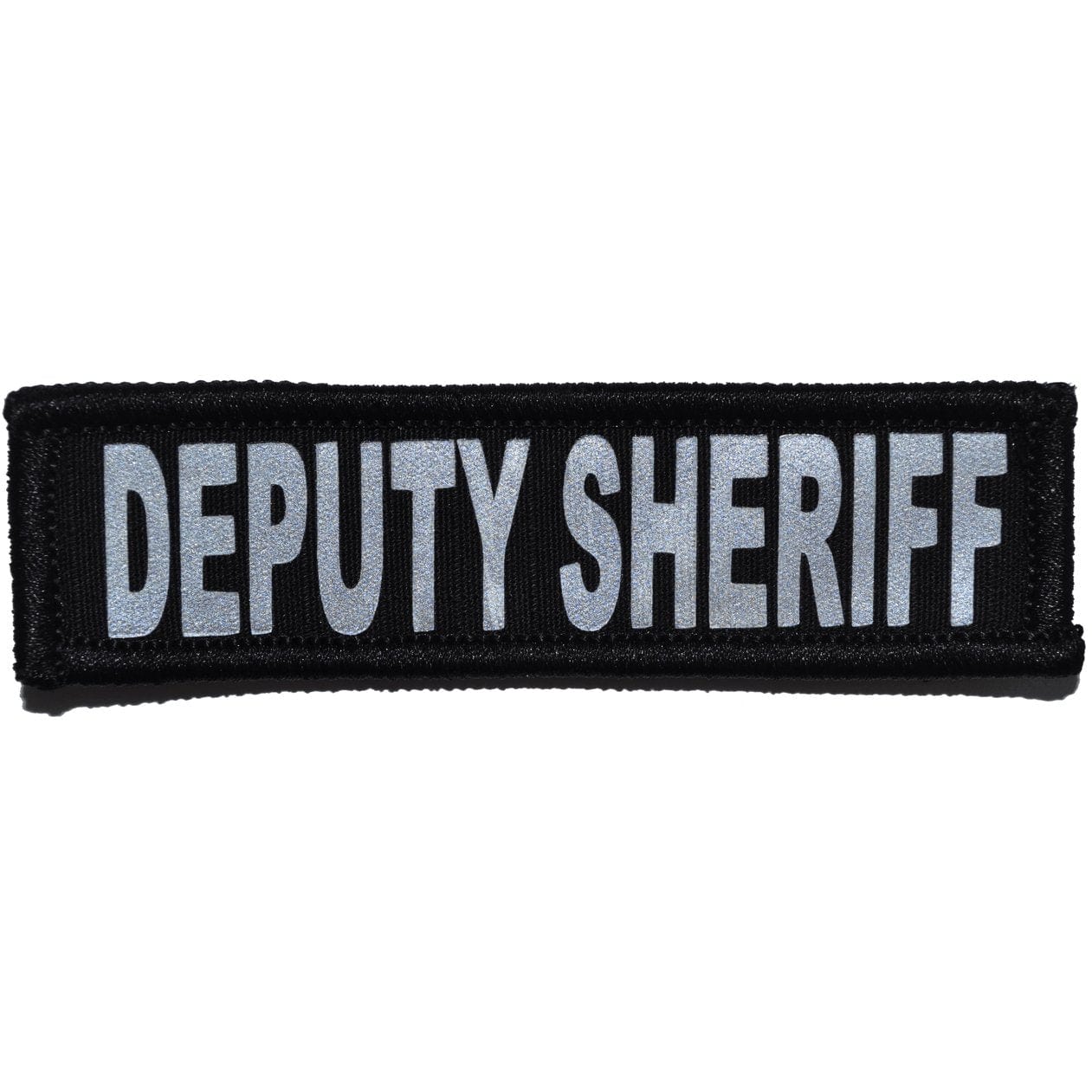 Tactical Gear Junkie Patches Black Deputy Sheriff Reflective - 1x3.75 Patch