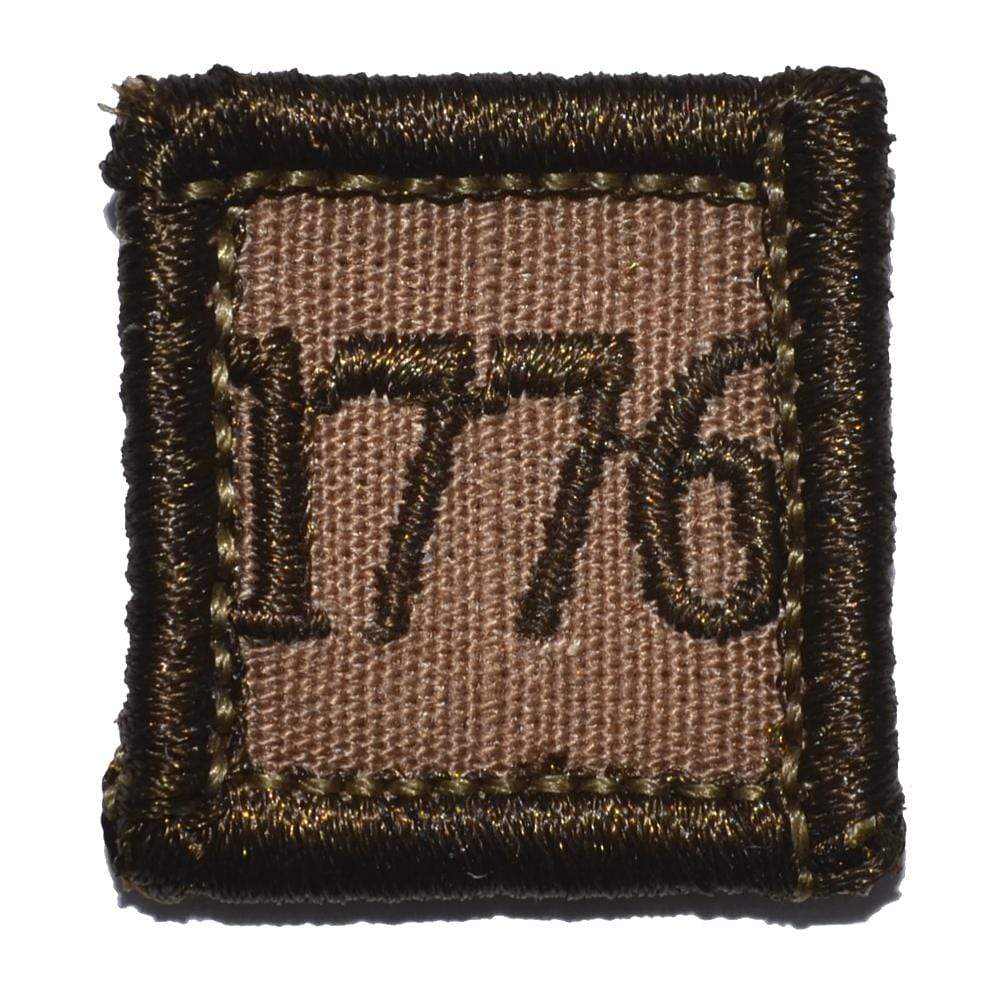 Tactical Gear Junkie Patches Coyote Brown 1776 - 1x1 Patch