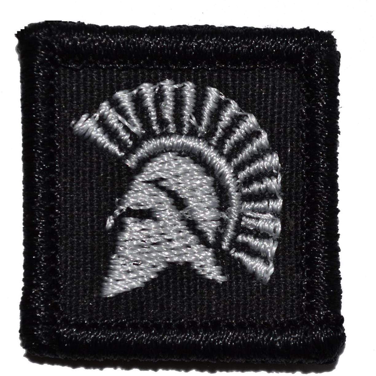 Tactical Gear Junkie Patches Black Spartan Head - 1x1 Patch