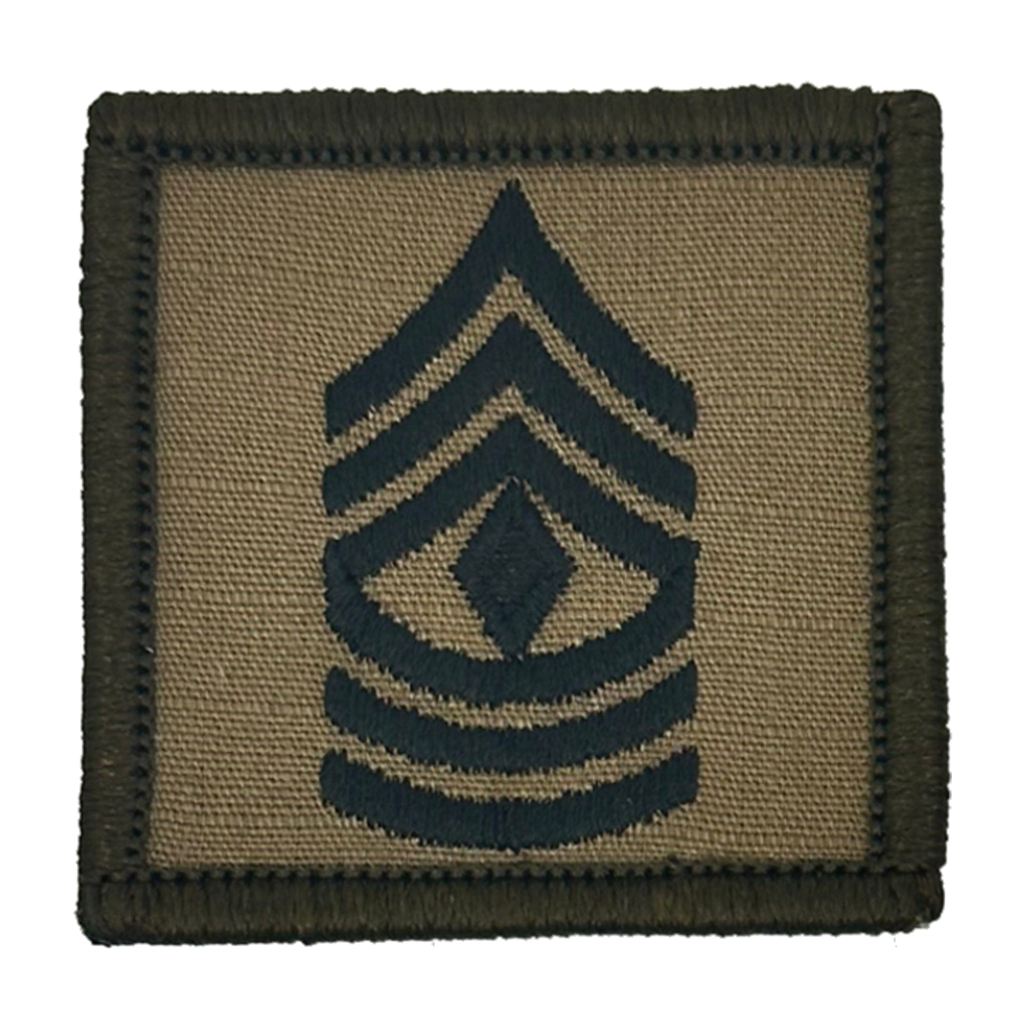 Tactical Gear Junkie Patches Coyote Brown / First Sergeant USMC Rank Insignia - 2x2 Patch