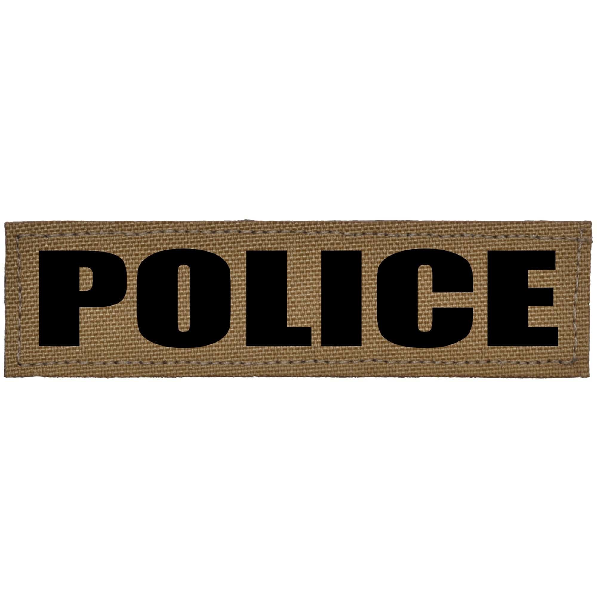 Tactical Gear Junkie Patches POLICE Heat Press Vinyl - 1x3.75 CORDURA® Patch