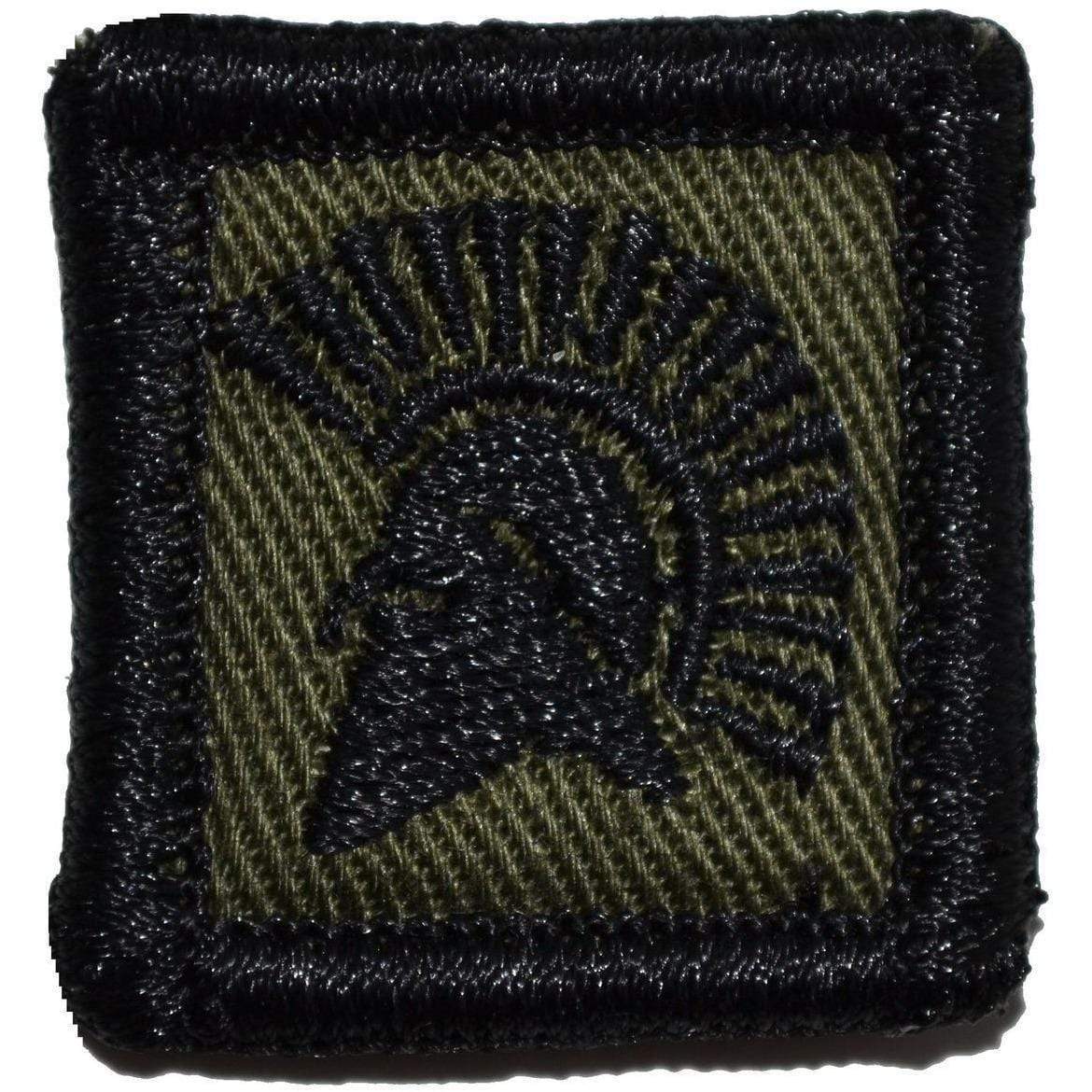 Tactical Gear Junkie Patches Olive Drab Spartan Head - 1x1 Patch