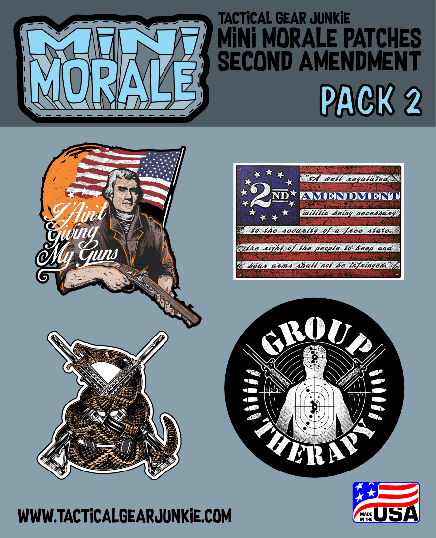 Tactical Gear Junkie Patches Mini Morale - Second Amendment Patch Pack 2