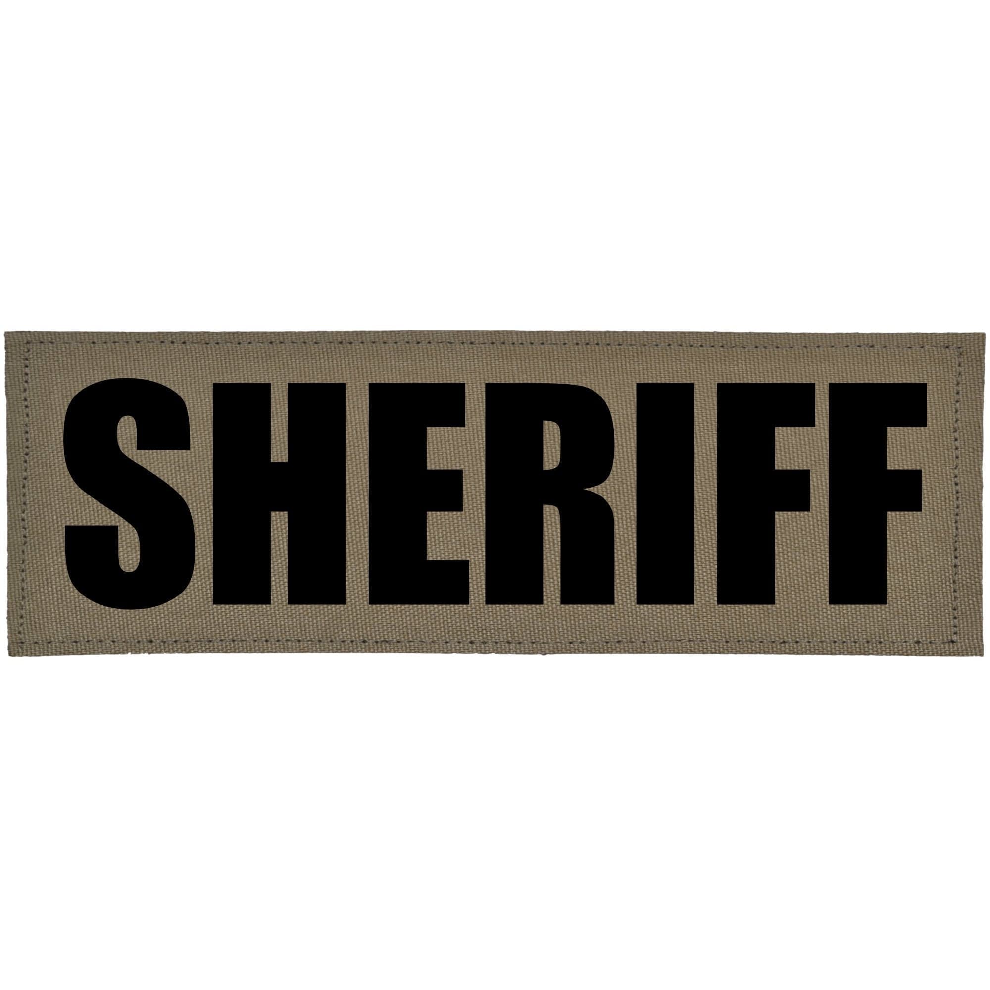 Tactical Gear Junkie Patches SHERIFF Heat Press Vinyl - 2x6 CORDURA® Patch