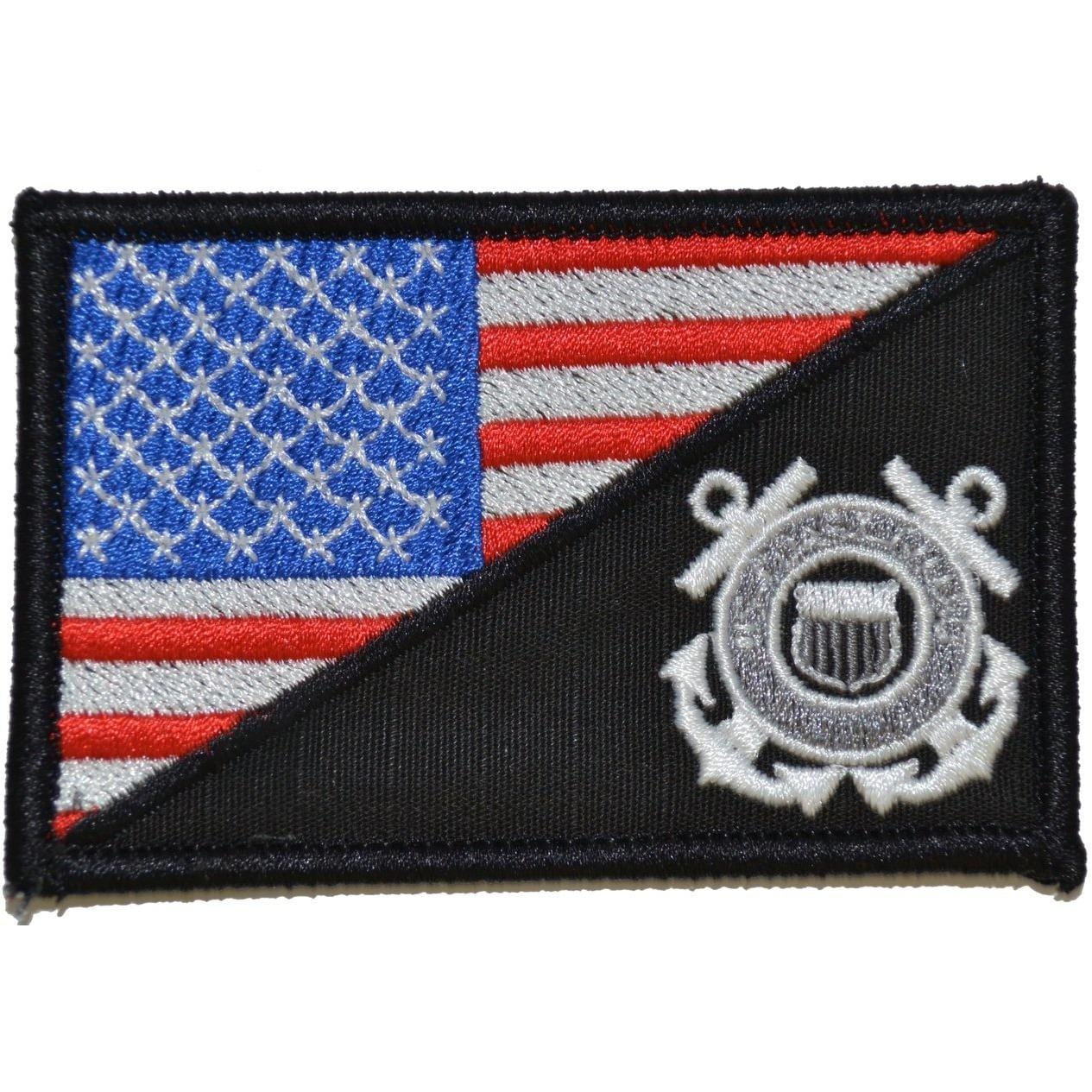 Tactical Gear Junkie Patches Full Color Coast Guard USA Flag - 2.25x3.5 Patch