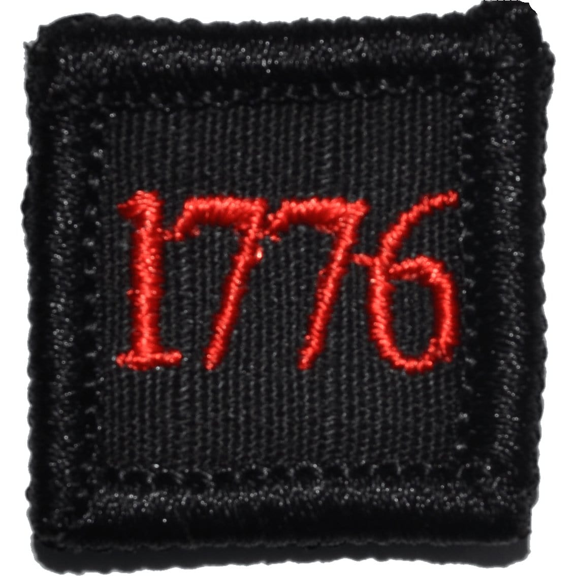 Tactical Gear Junkie Patches Black w/ Red 1776 - 1x1 Patch
