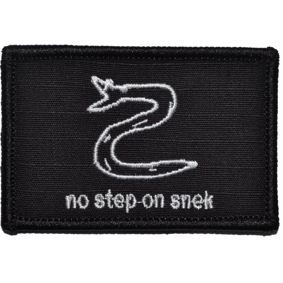 Tactical Gear Junkie Patches Black No Step On Snek - 2x3 Patch