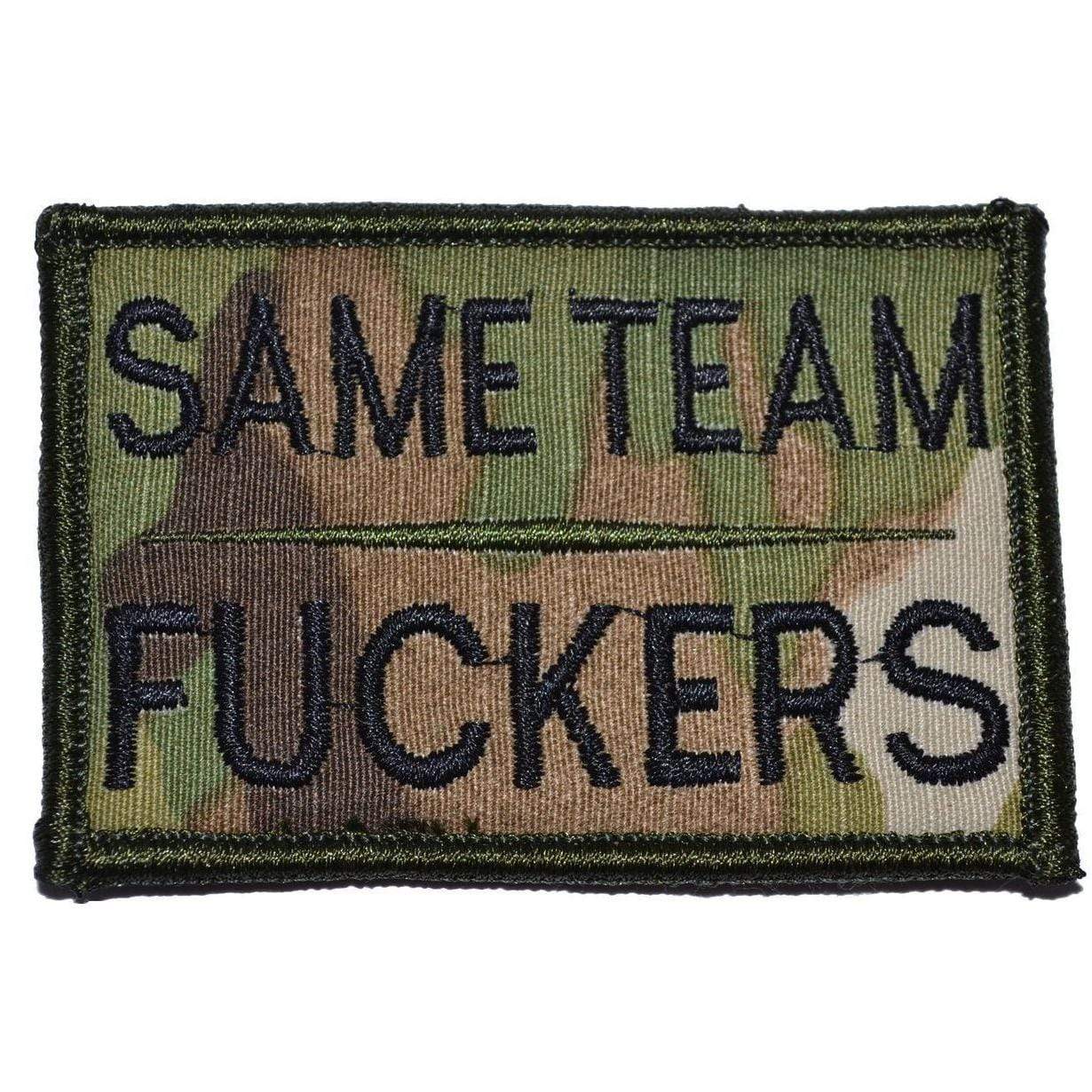 Tactical Gear Junkie Patches MultiCam Same Team Fuckers - 2x3 Patch