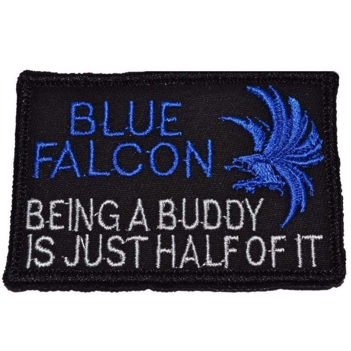 Tactical Gear Junkie Patches Black Blue Falcon - 2x3 Patch