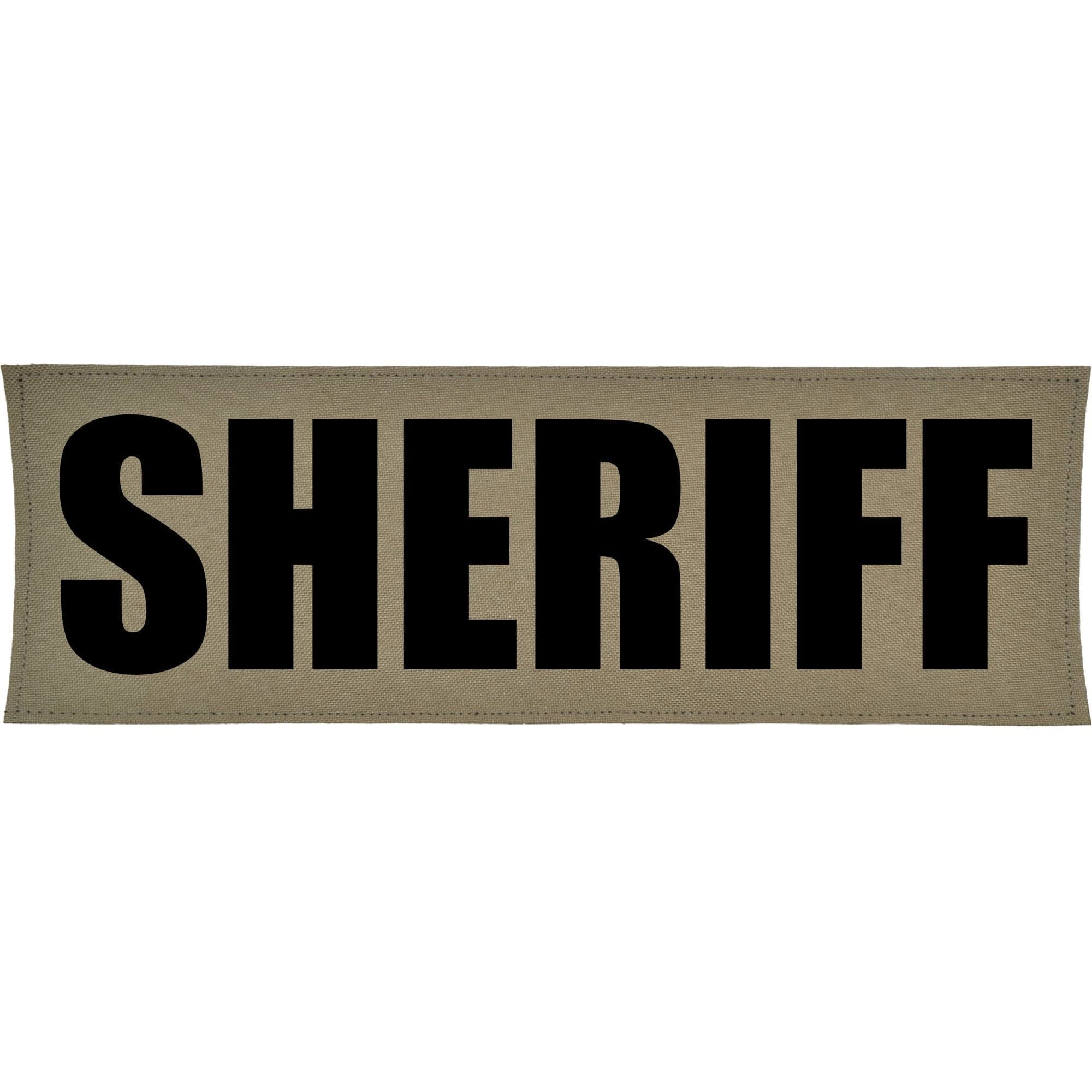 Tactical Gear Junkie Patches SHERIFF Heat Press Vinyl - 3x9 CORDURA® Patch