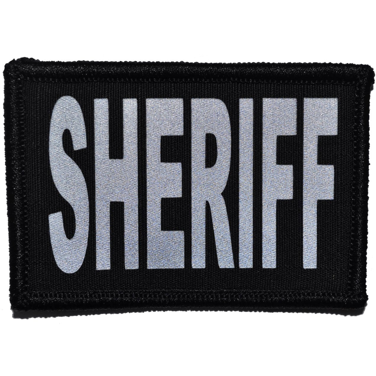 Tactical Gear Junkie Patches Black Sheriff Reflective - 2x3 Patch