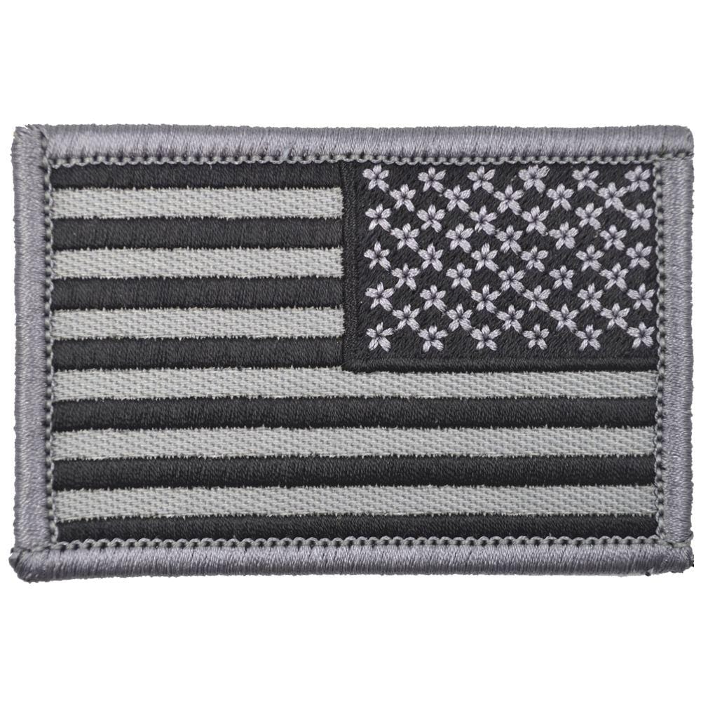 Tactical Gear Junkie Patches US Flag - 2x3 - Gray w/ Black