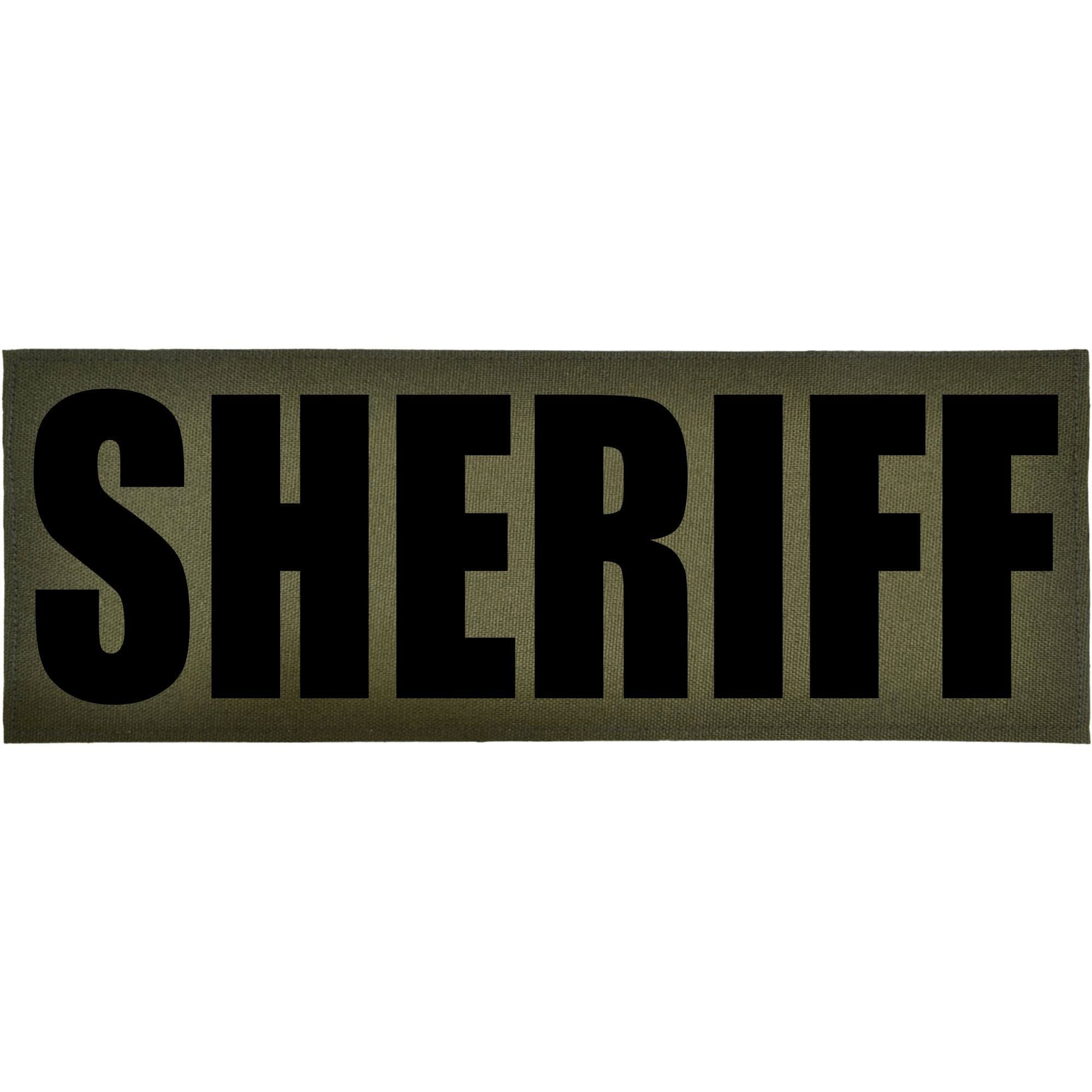 Tactical Gear Junkie Patches SHERIFF Heat Press Vinyl - 4x11 CORDURA® Patch