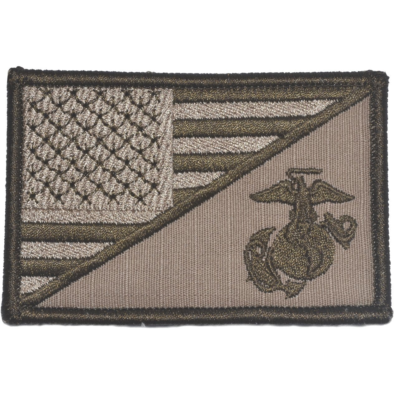 Tactical Gear Junkie Patches Coyote Brown USMC EGA USA Flag - 2.25x3.5 Patch