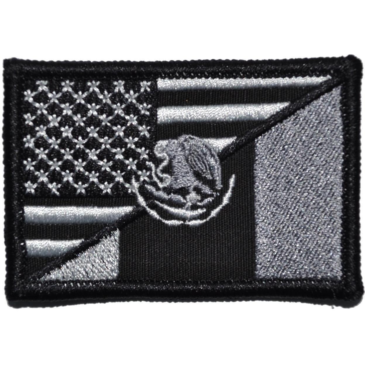 Tactical Gear Junkie Patches Black USA / Mexico Flag Patch 2x3