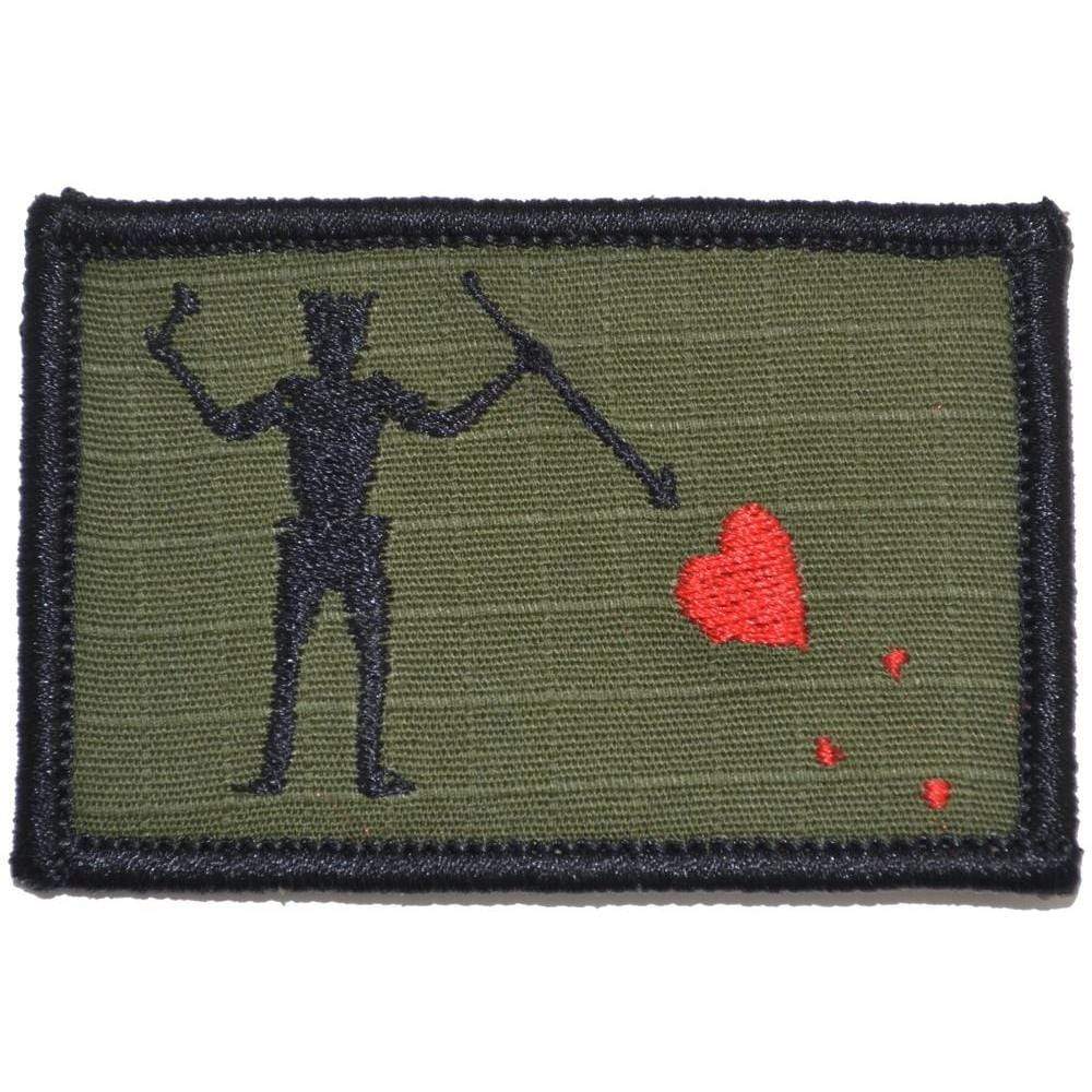 Tactical Gear Junkie Patches Olive Drab Edward Teach Blackbeard Pirate Flag  - 2x3 Patch