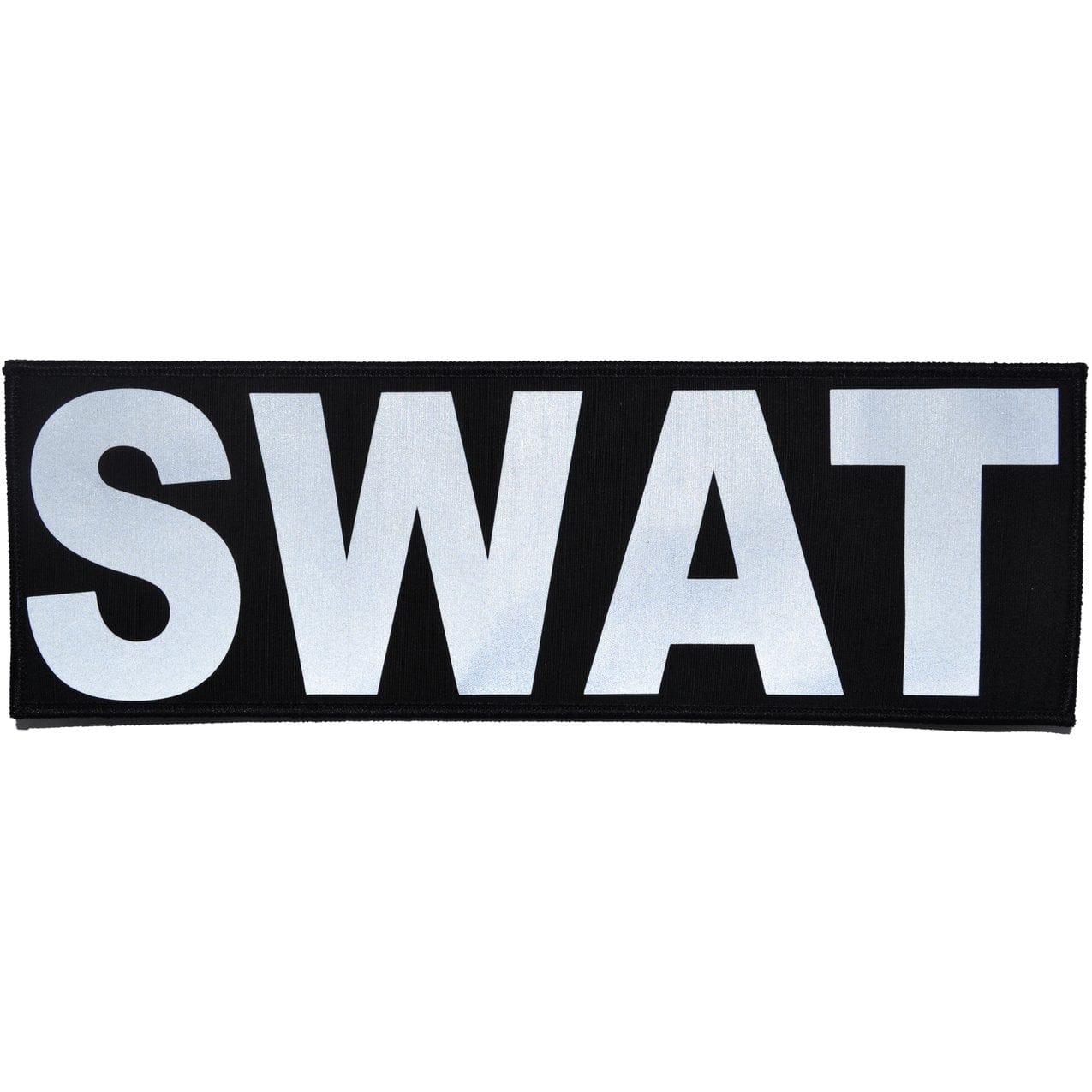 Tactical Gear Junkie Patches Black SWAT Reflective - 4x12 Patch