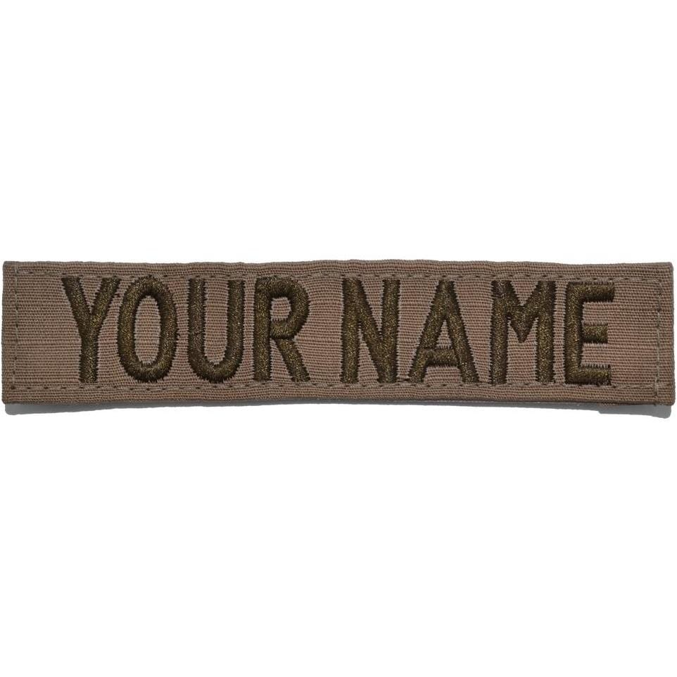 Tactical Gear Junkie Name Tapes RipStop Custom Name Tape - Coyote Brown
