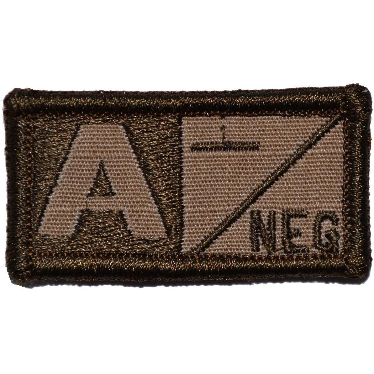 Tactical Gear Junkie Patches Coyote Brown Blood Type - 1x2 Patch