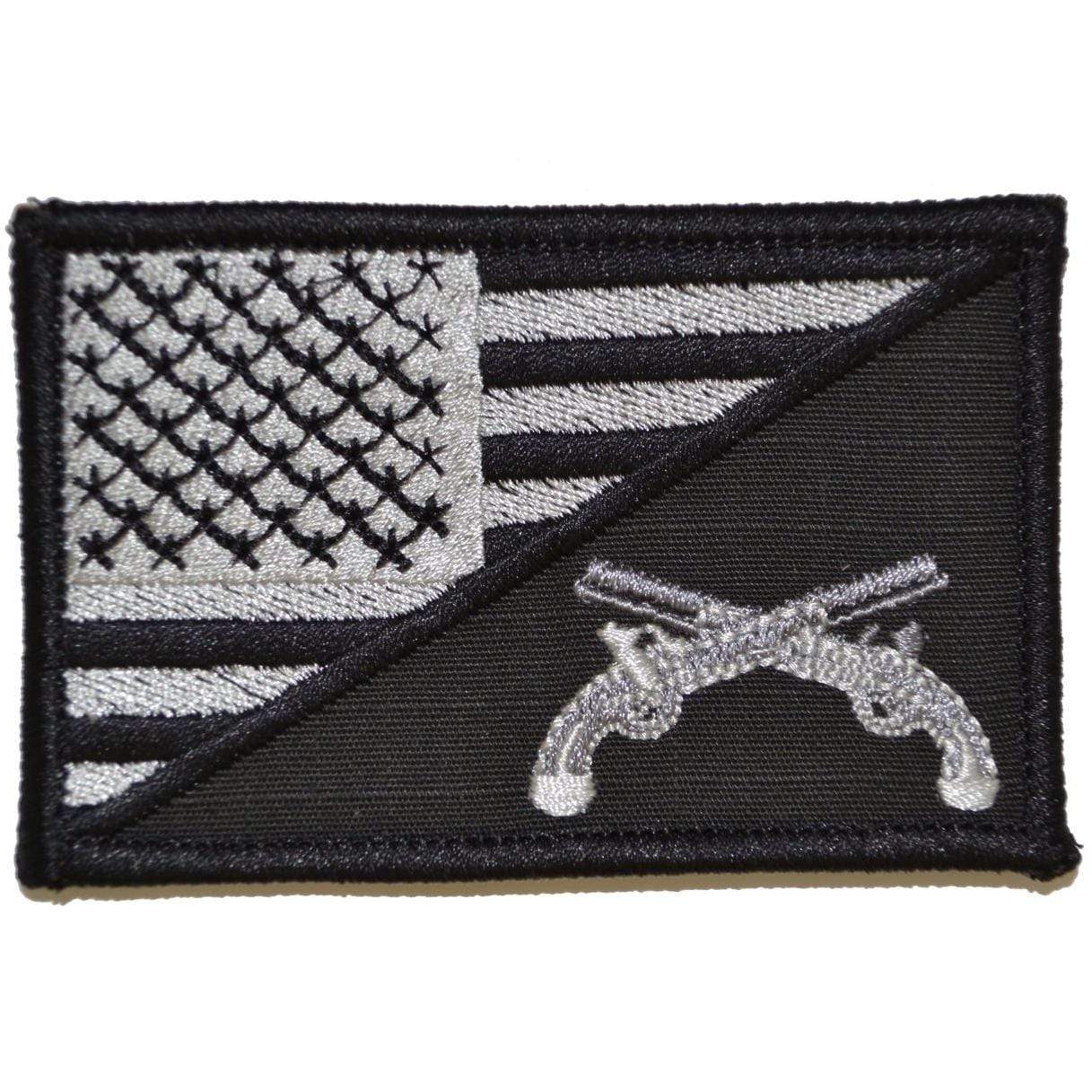 Tactical Gear Junkie Patches Black MP Military Police USA Flag - 2.25x3.5 Patch