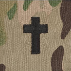 Tactical Gear Junkie Rank Chaplain Army Rank - SEW ON -  3-Color OCP