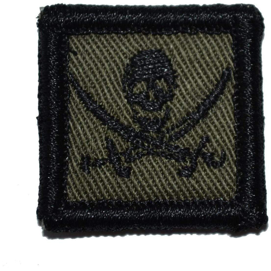 Tactical Gear Junkie Patches Olive Drab Pirate Jolly Roger - 1x1 Patch