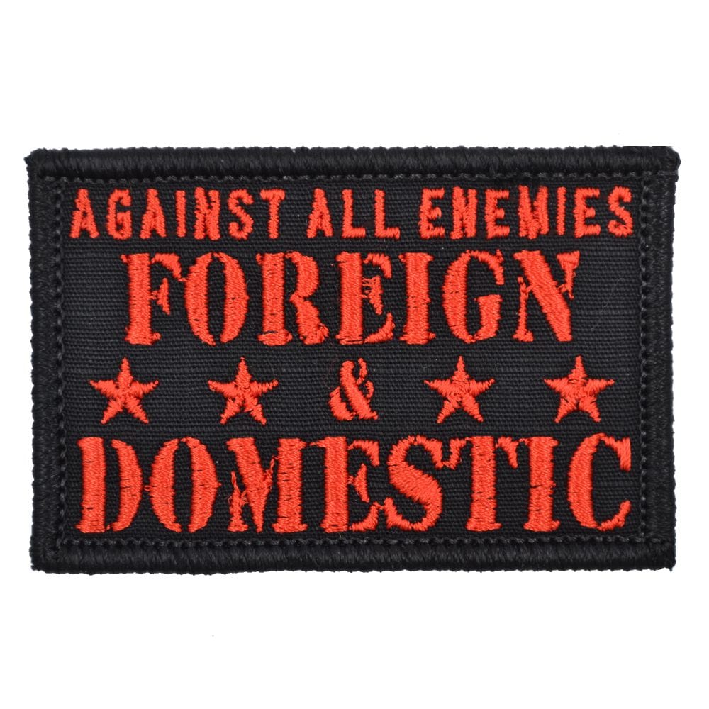 Tactical Gear Junkie Patches Black w/ Red Against All Enemies - Version 2.0