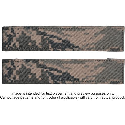 Tactical Gear Junkie Name Tapes 2 Piece Custom Name Tape Set w/ Hook Fastener Backing - ABU
