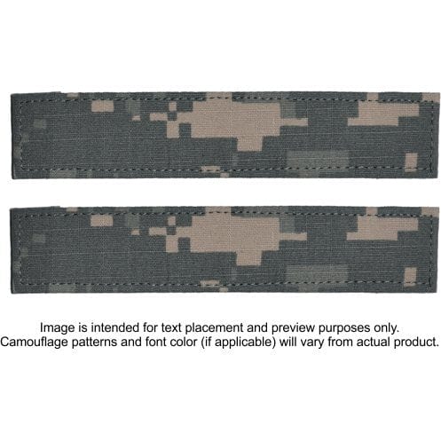 Tactical Gear Junkie Name Tapes 2 Piece Custom Name Tape Set w/ Hook Fastener Backing - ACU
