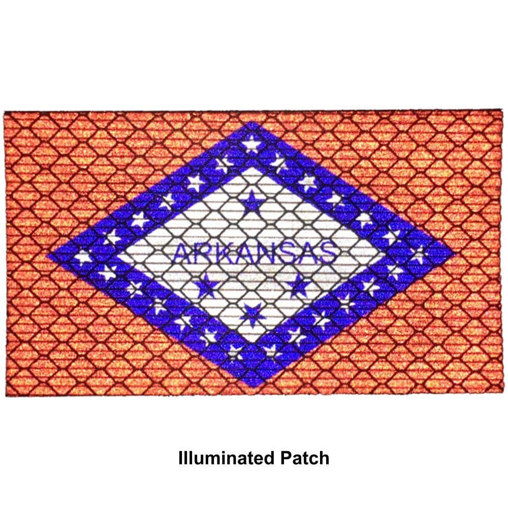 Tactical Gear Junkie Patches Reflective Arkansas State Flag - 2x3.5 Patch
