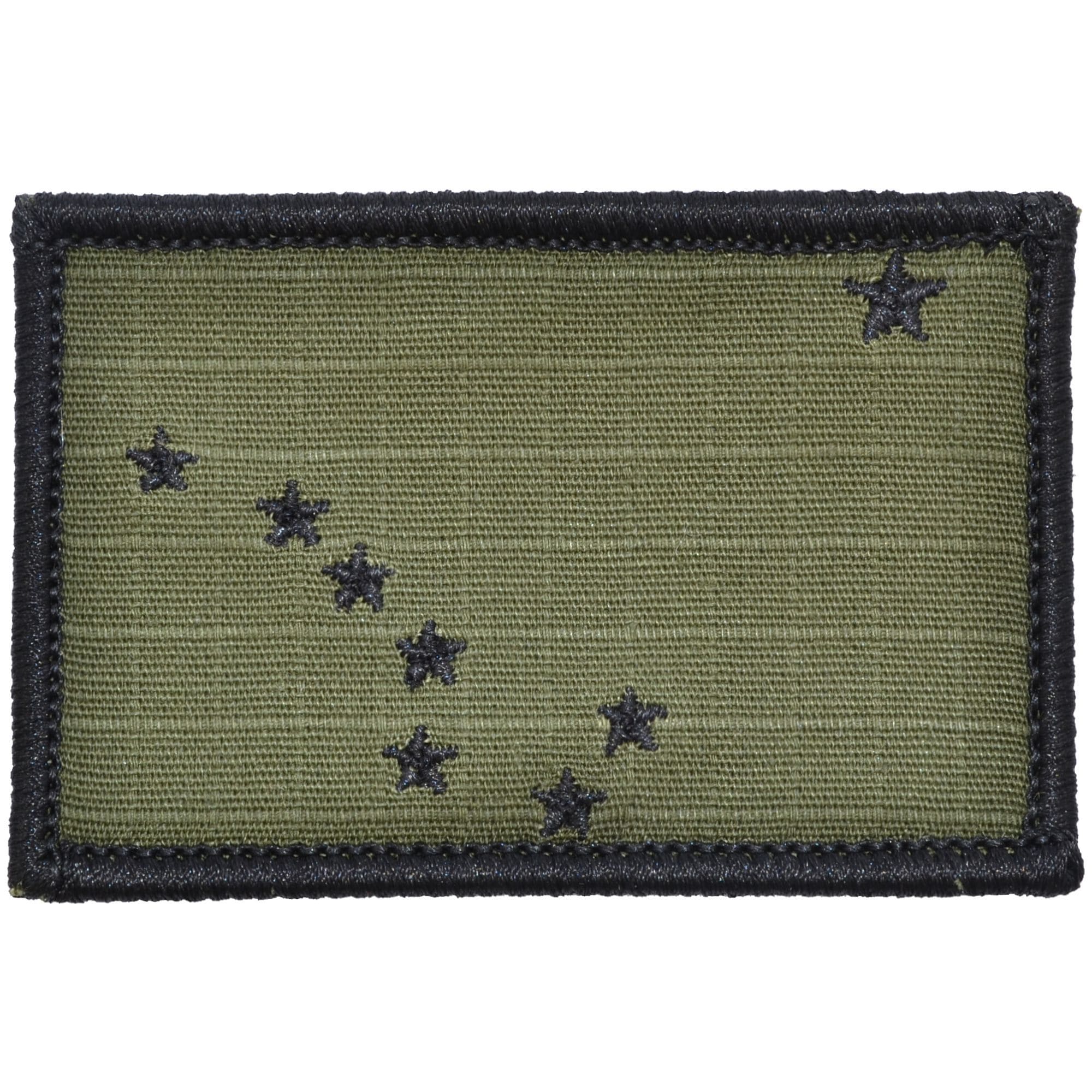 Tactical Gear Junkie Patches Olive Drab Alaska State Flag - 2x3 Patch