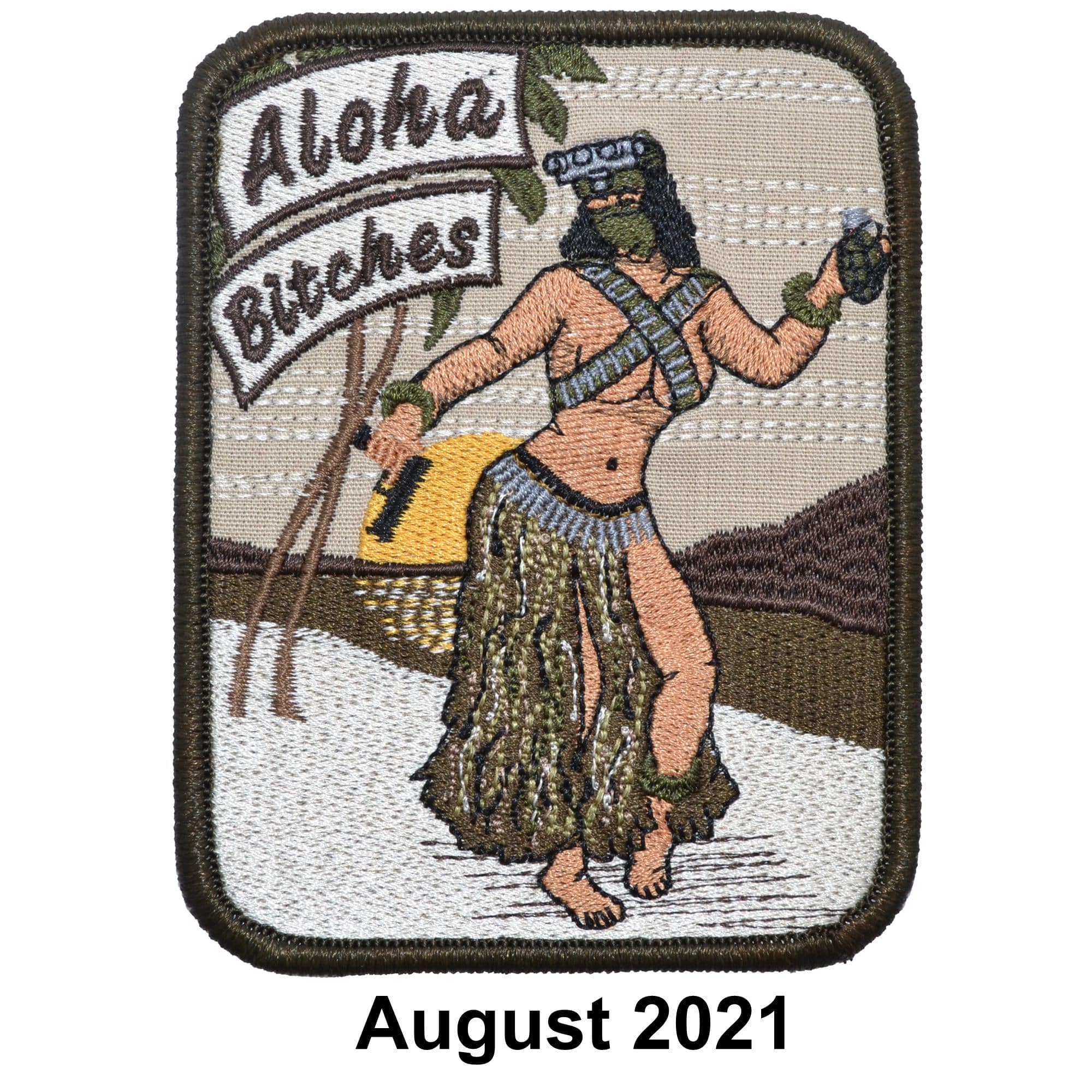Tactical Gear Junkie Patches August 2021 Patch of the Month - Tactical Hula Girl