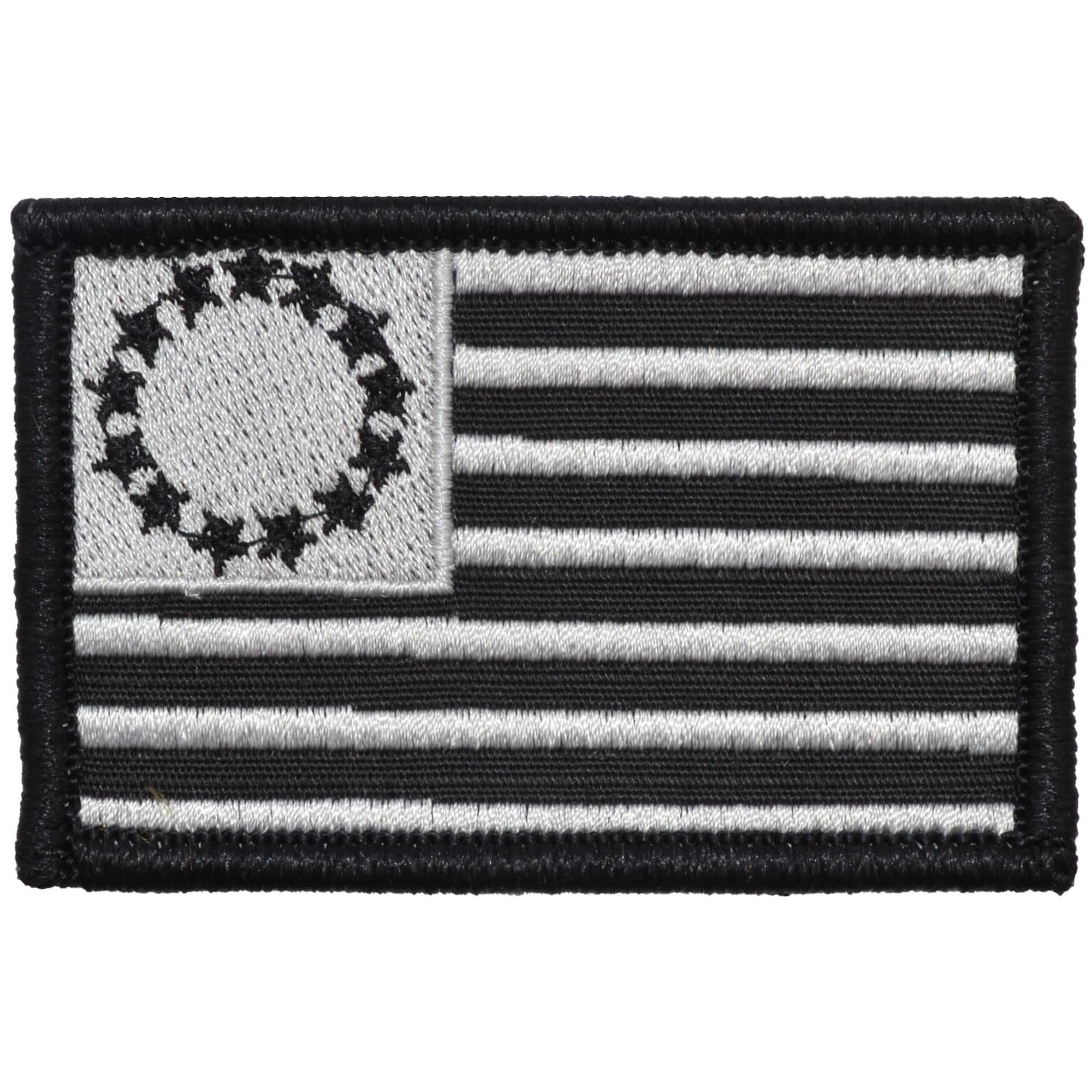 Tactical Gear Junkie Patches Black Betsy Ross Flag - 2x3 Patch