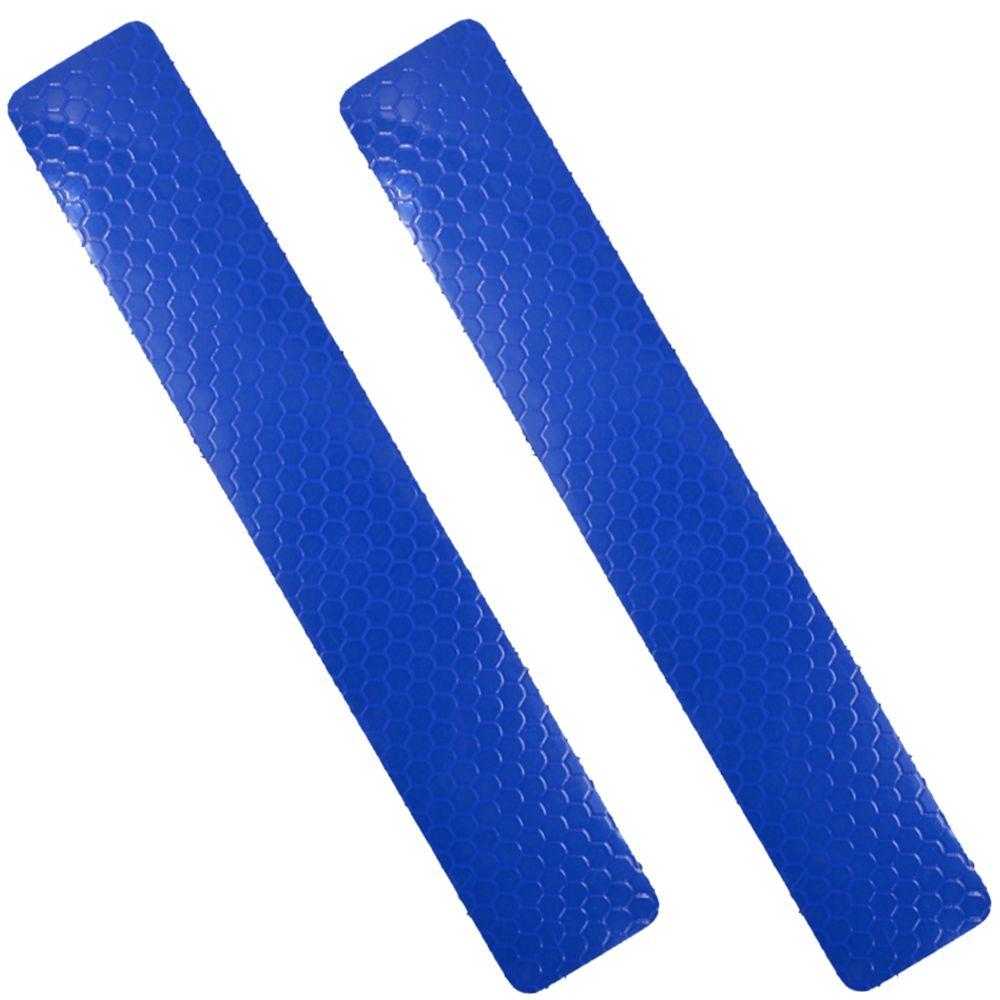 Tactical Gear Junkie Patches Blue Honeycomb Reflective Reflective Strip for MOLLE Webbing Gear- 1x6 Patch - Two Pack