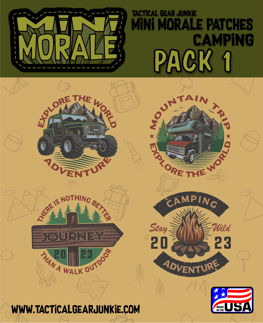 Tactical Gear Junkie Patches Mini Morale - Camping Pack 1