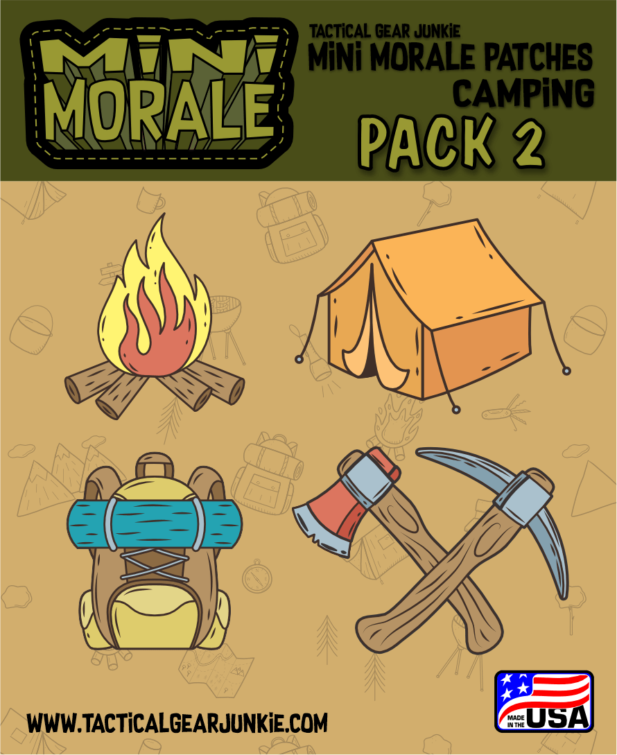 Tactical Gear Junkie Patches Mini Morale - Camping Pack 2