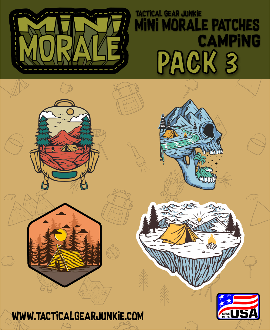 Tactical Gear Junkie Patches Mini Morale - Camping Pack 3