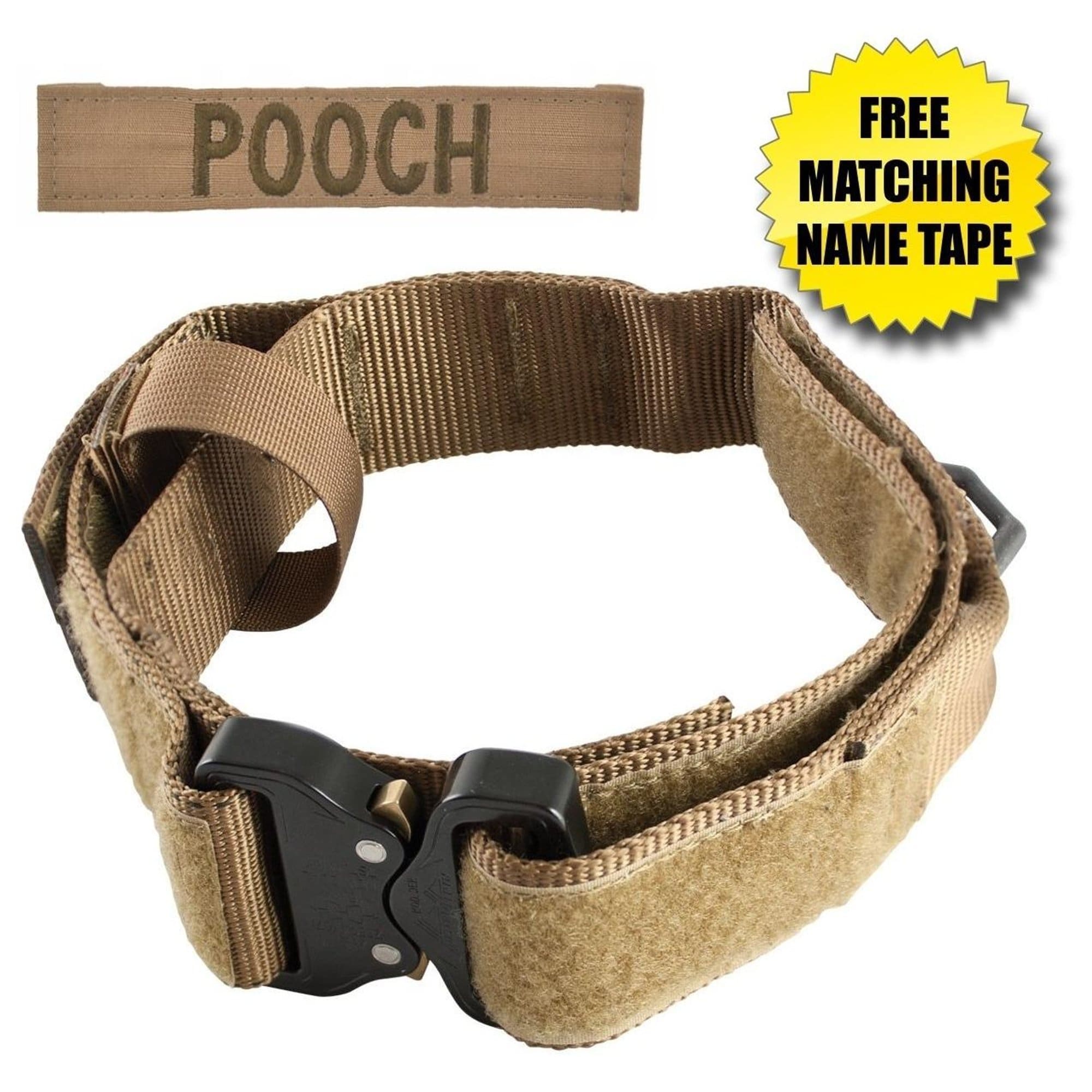 United States Tactical Tactical Gear Coyote Brown United States Tactical Dog Receiver Collar with COBRA Buckle