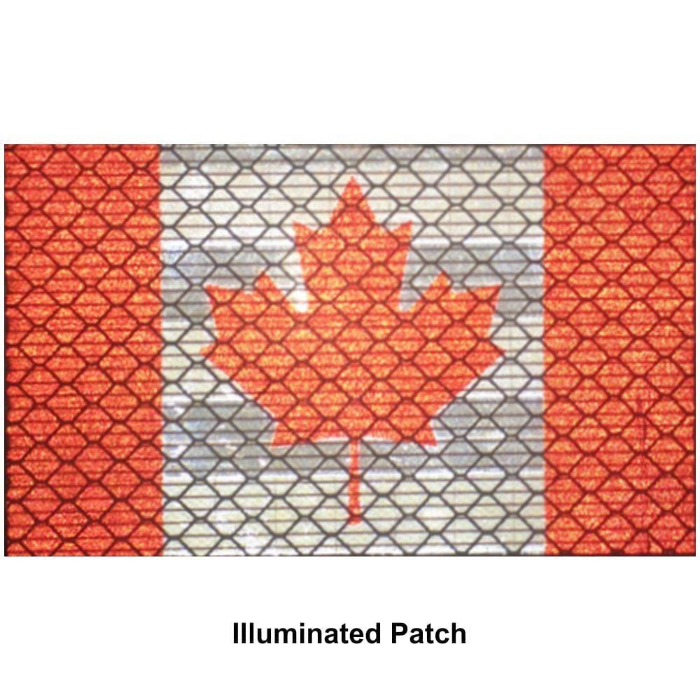 Tactical Gear Junkie Patches Reflective Canada Flag - 2x3.5 Patch