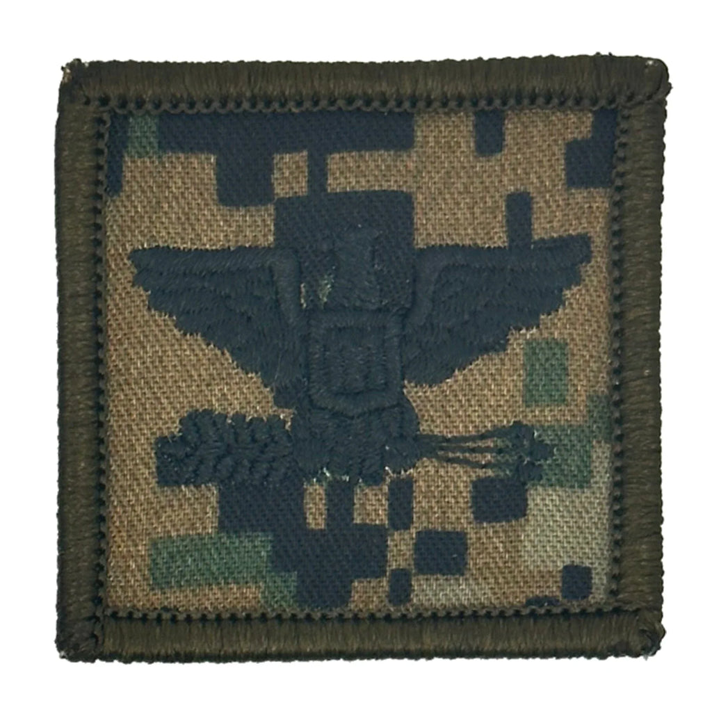 Navy Rank Insignia Patch – 2"x2", Coyote Brown, Velcro Back (Hook & Loop), FROG Gear Style, Battle Dress Unlimited