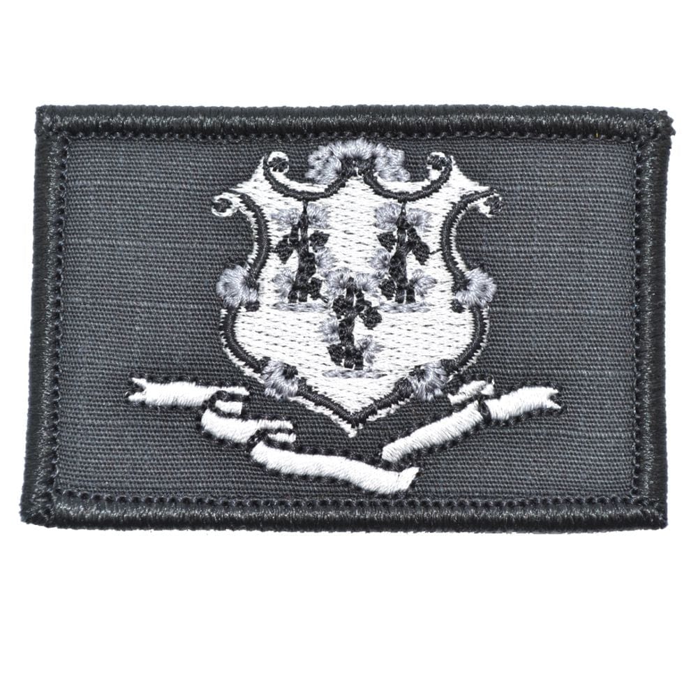 Tactical Gear Junkie Patches Black Connecticut State Flag - 2x3 Patch