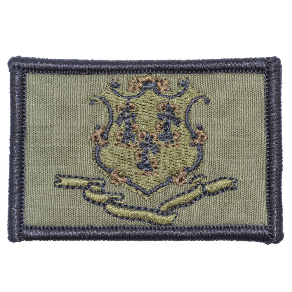 Tactical Gear Junkie Patches Olive Drab Connecticut State Flag - 2x3 Patch