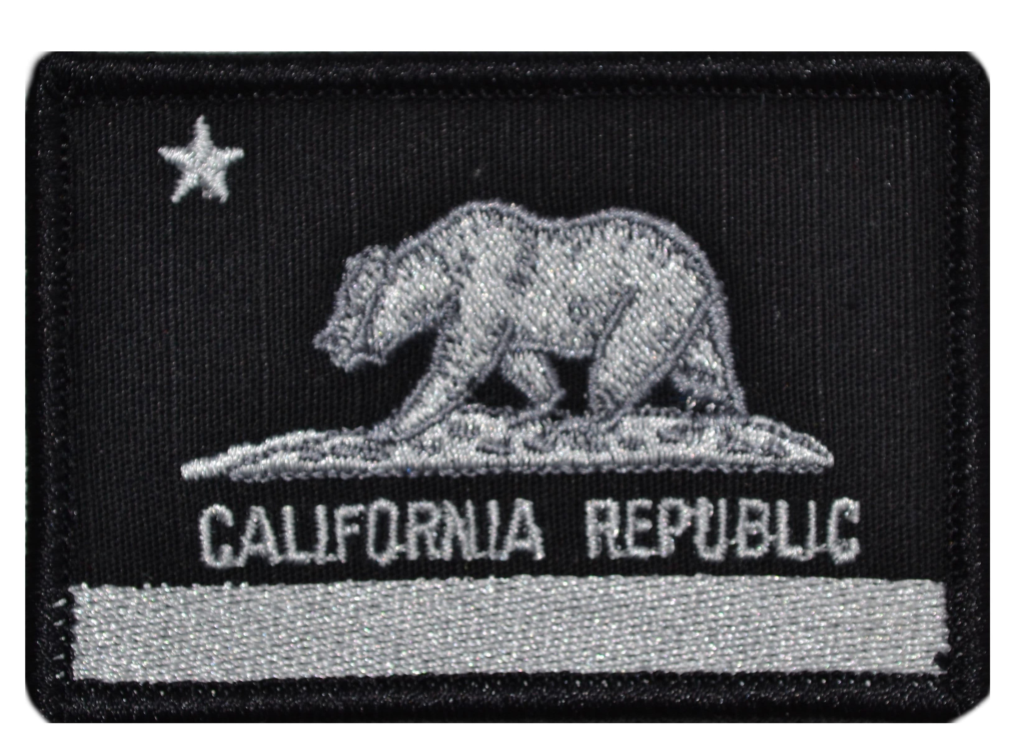 Tactical Gear Junkie Patches Black California Republic State Flag - 2x3 Patch