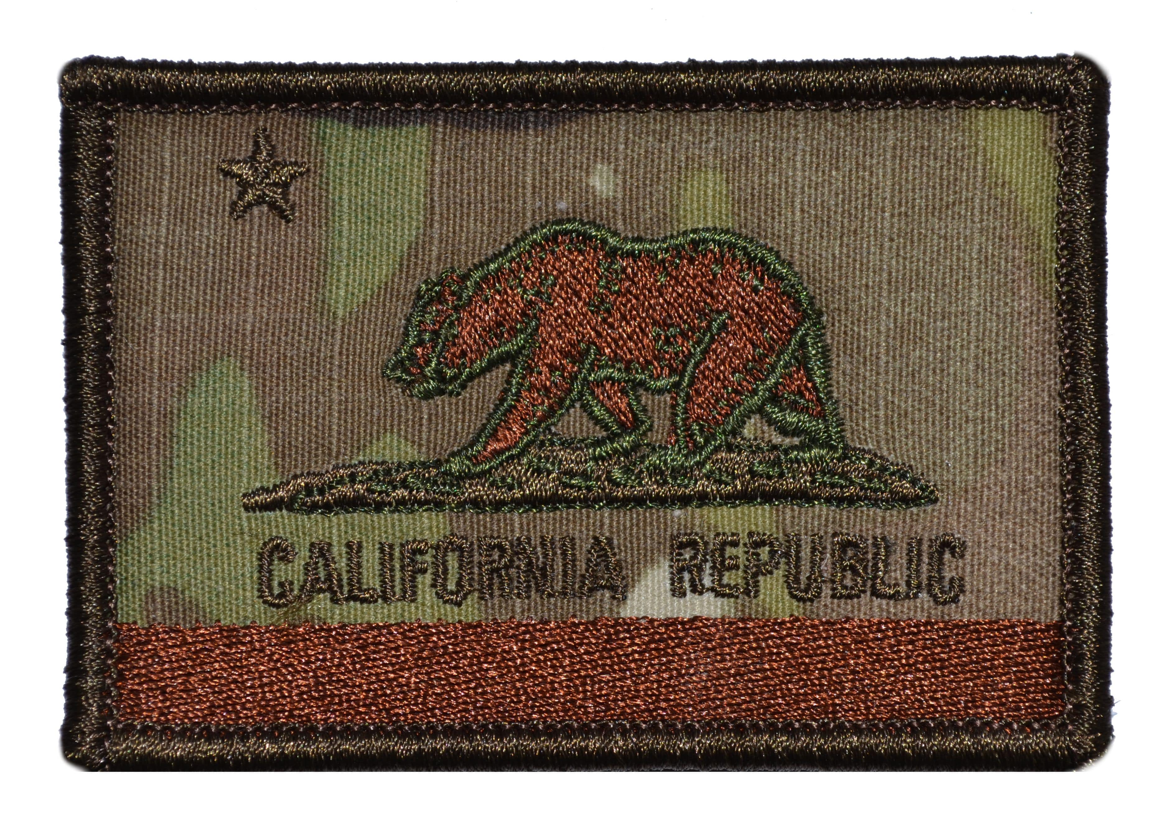 Tactical Gear Junkie Patches MultiCam California Republic State Flag - 2x3 Patch