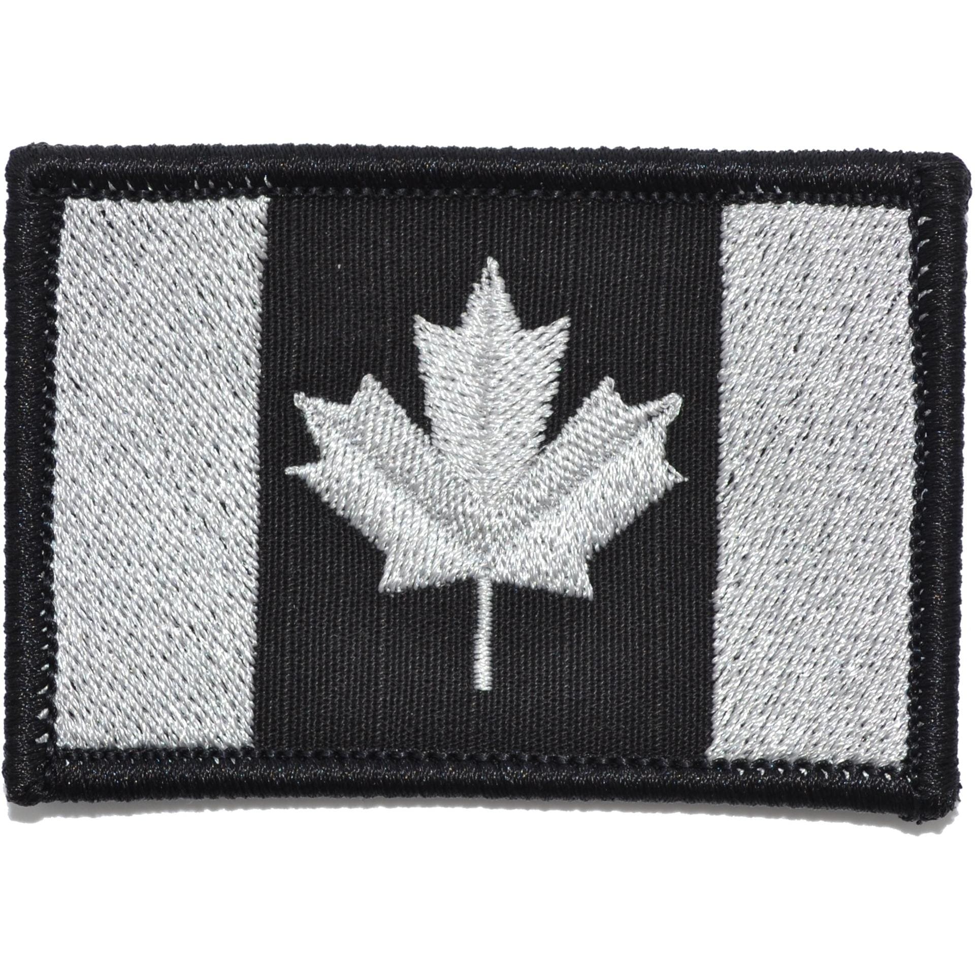 Tactical Gear Junkie Patches Black Canada Flag - 2x3 Patch